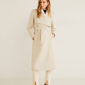 Mango brand double breast wool coat NWT
